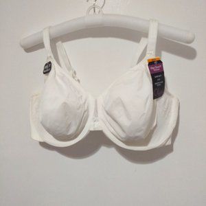 Olga Cloud 9 Underwire Minimizer Bra; white - 42DD